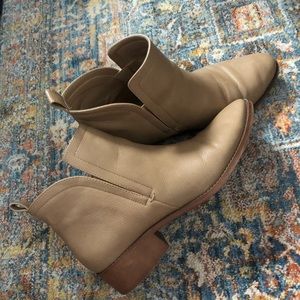 Tan booties
